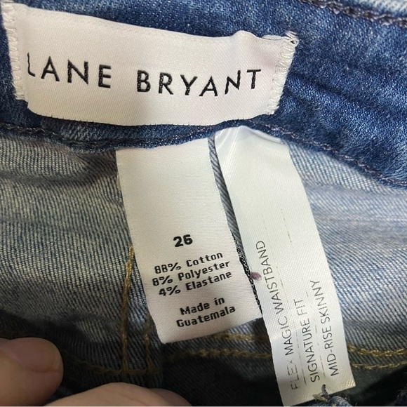 Lane Bryant mid rise skinny jeans signature fit size 26 - Picture 3 of 6